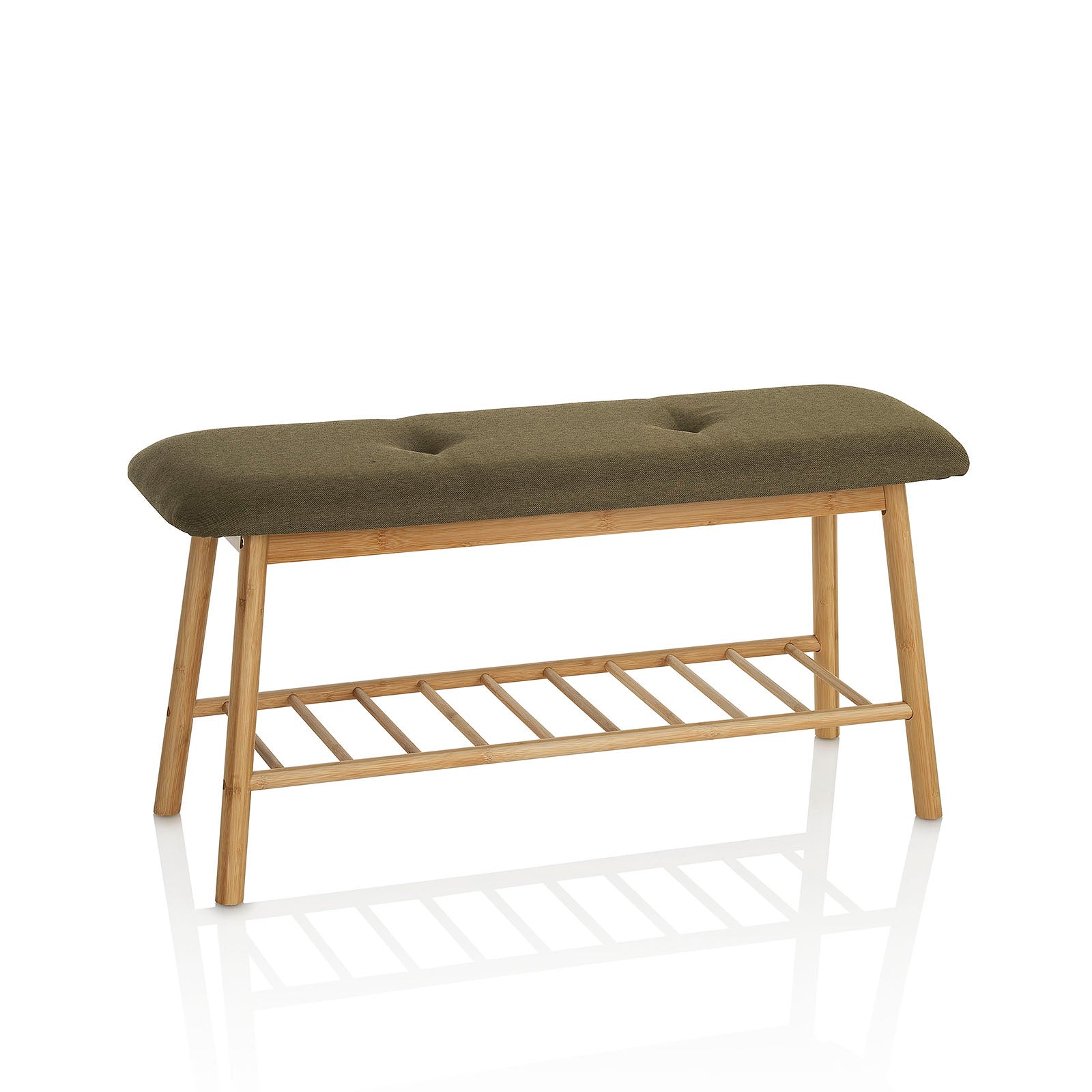 FLO green bench w/shoe rack