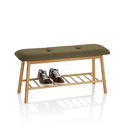 FLO green bench w/shoe rack
