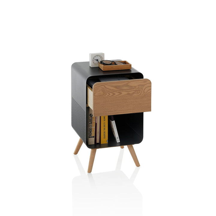 Black FLATO coffee table/bedside table