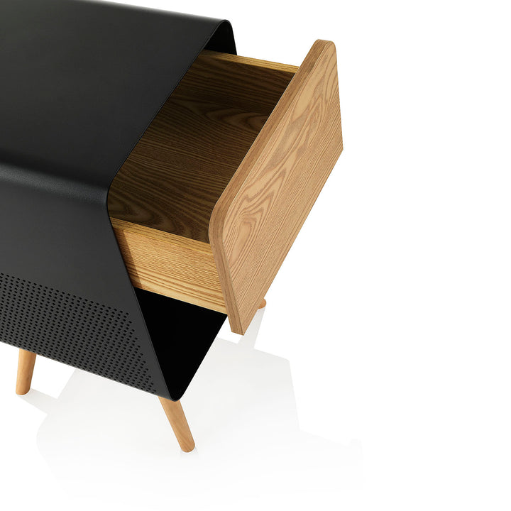 Black FLATO coffee table/bedside table