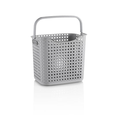 HUY gray laundry basket with handle