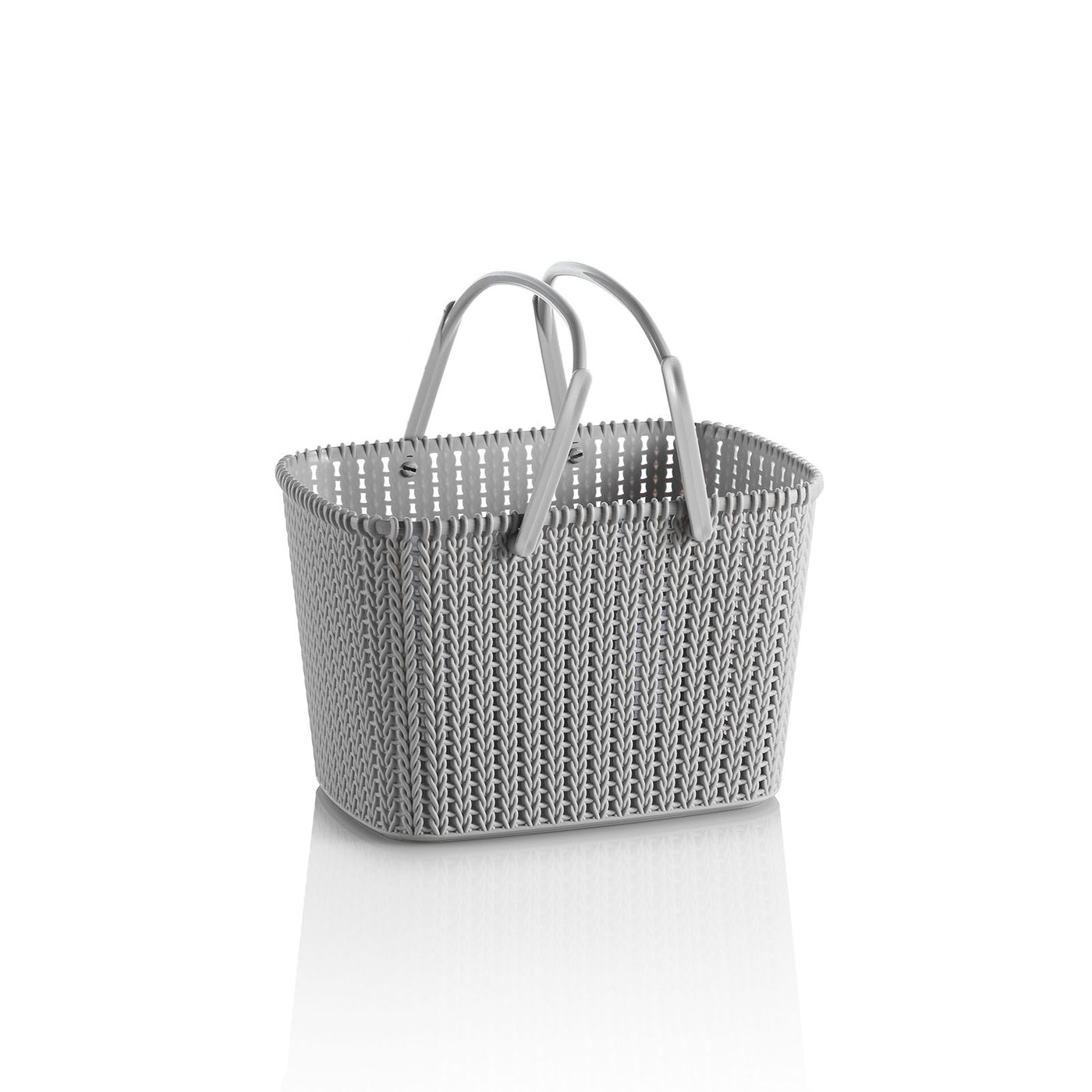 MARL gray storage basket with handle