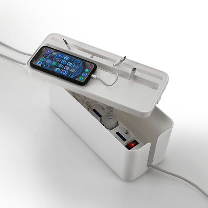 White CERGY cable organizer