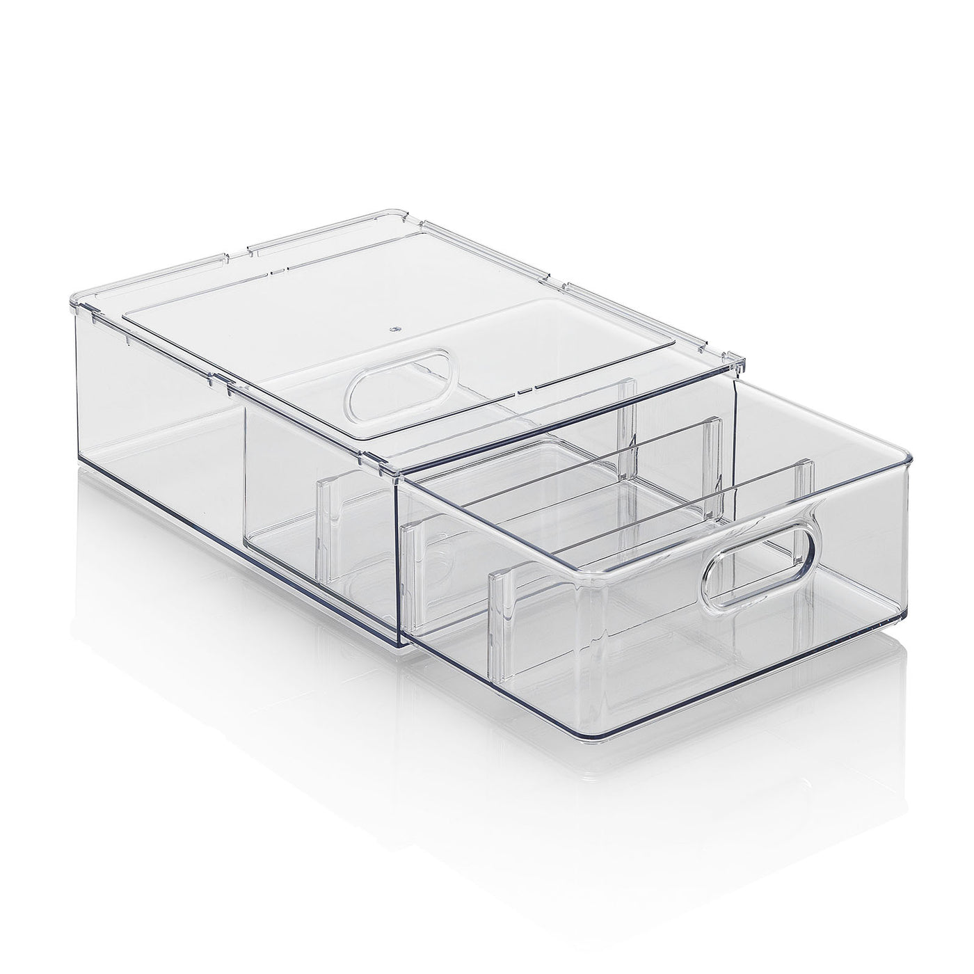 KRAU Schublade/Behälter mit ausziehbaren Trennwänden