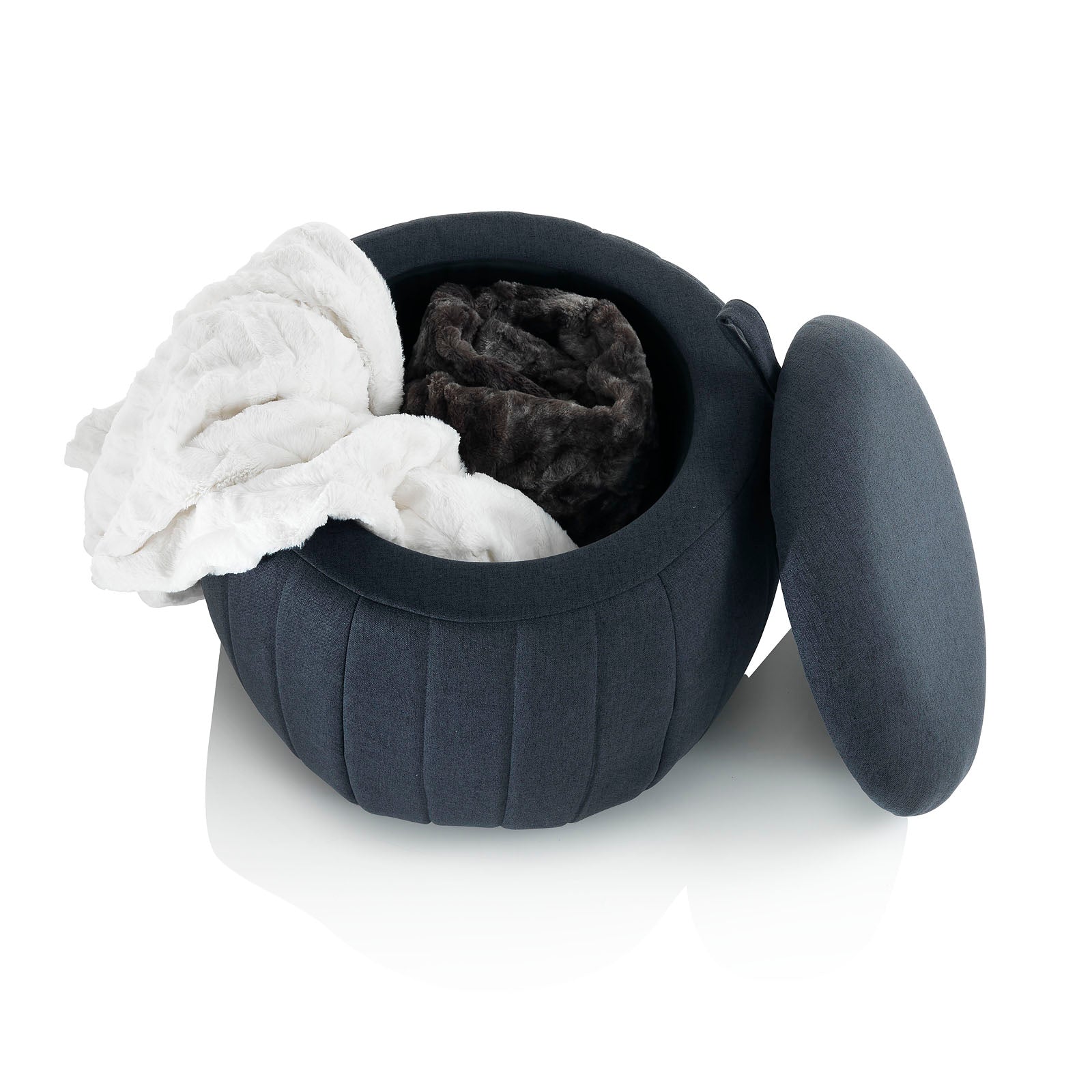 Pouf con contenitore CHRIS blu
