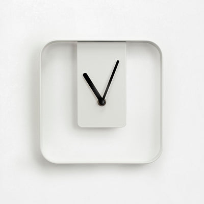 White CHONE table/wall clock