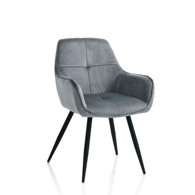 Set of 2 gray FLIRT armchairs