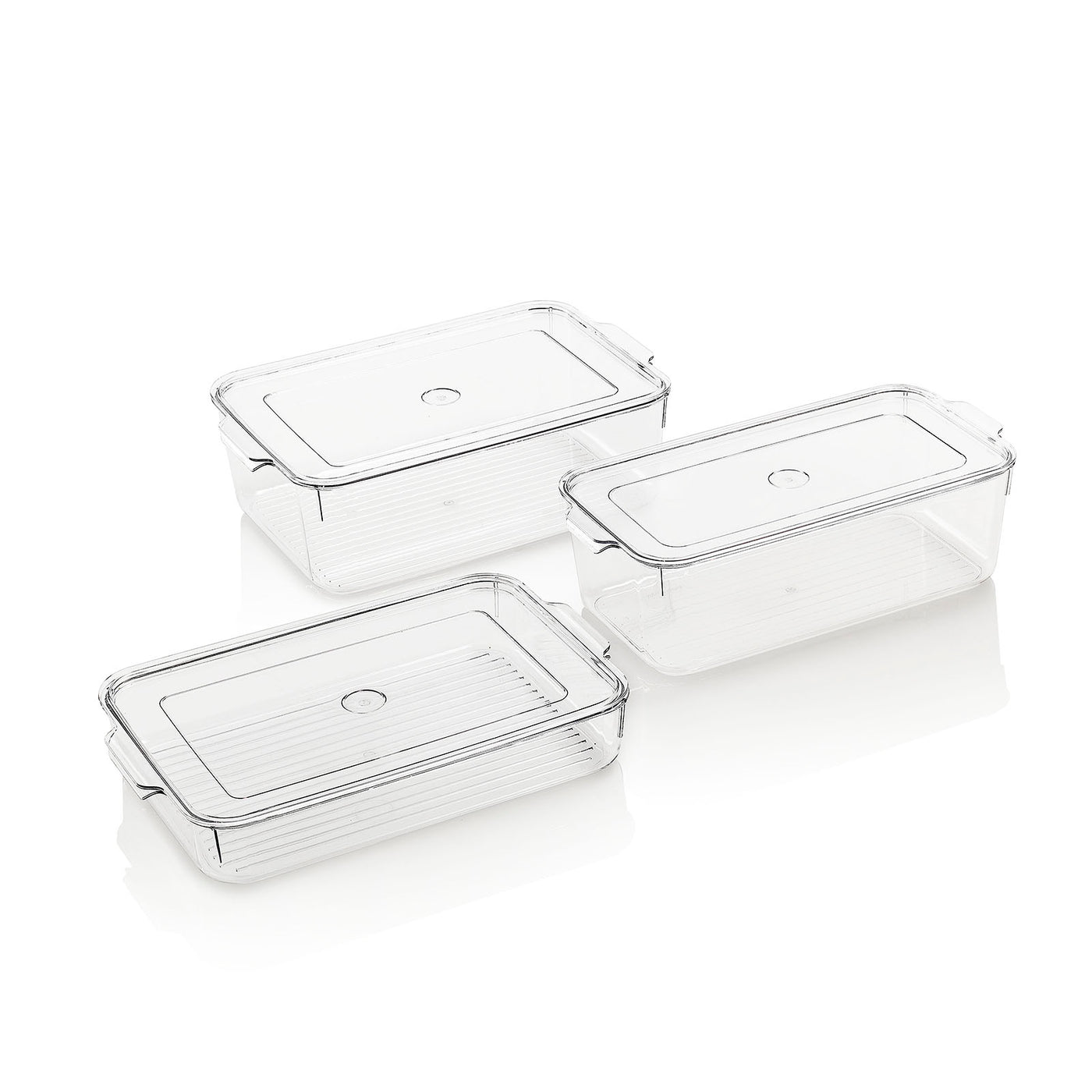 Set of 3 WOOI-C containers with lids