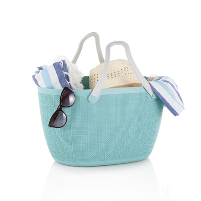 Blaue NIHAD-Mehrzwecktasche mit Griffen