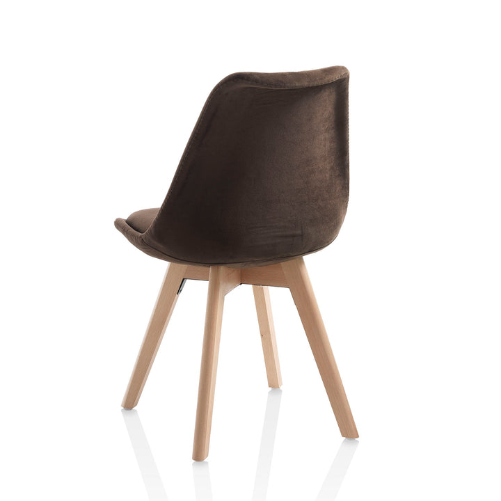 Set 4 Sedie OSBY marrone