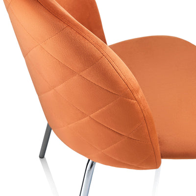 Set of 2 orange JOY chairs