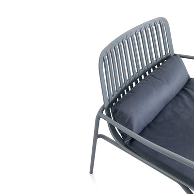 Set of 2 gray TAITA indoor/outdoor chairs