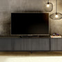 Porta TV HOA nero frassino
