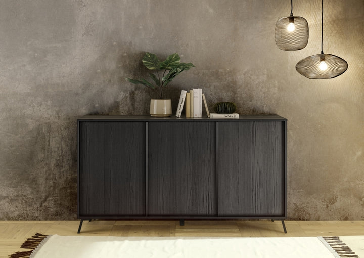 Buffet HOA nero frassino 150cm 3 ante