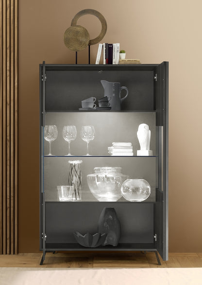 HOA Sideboard/Vitrine aus schwarzer Esche