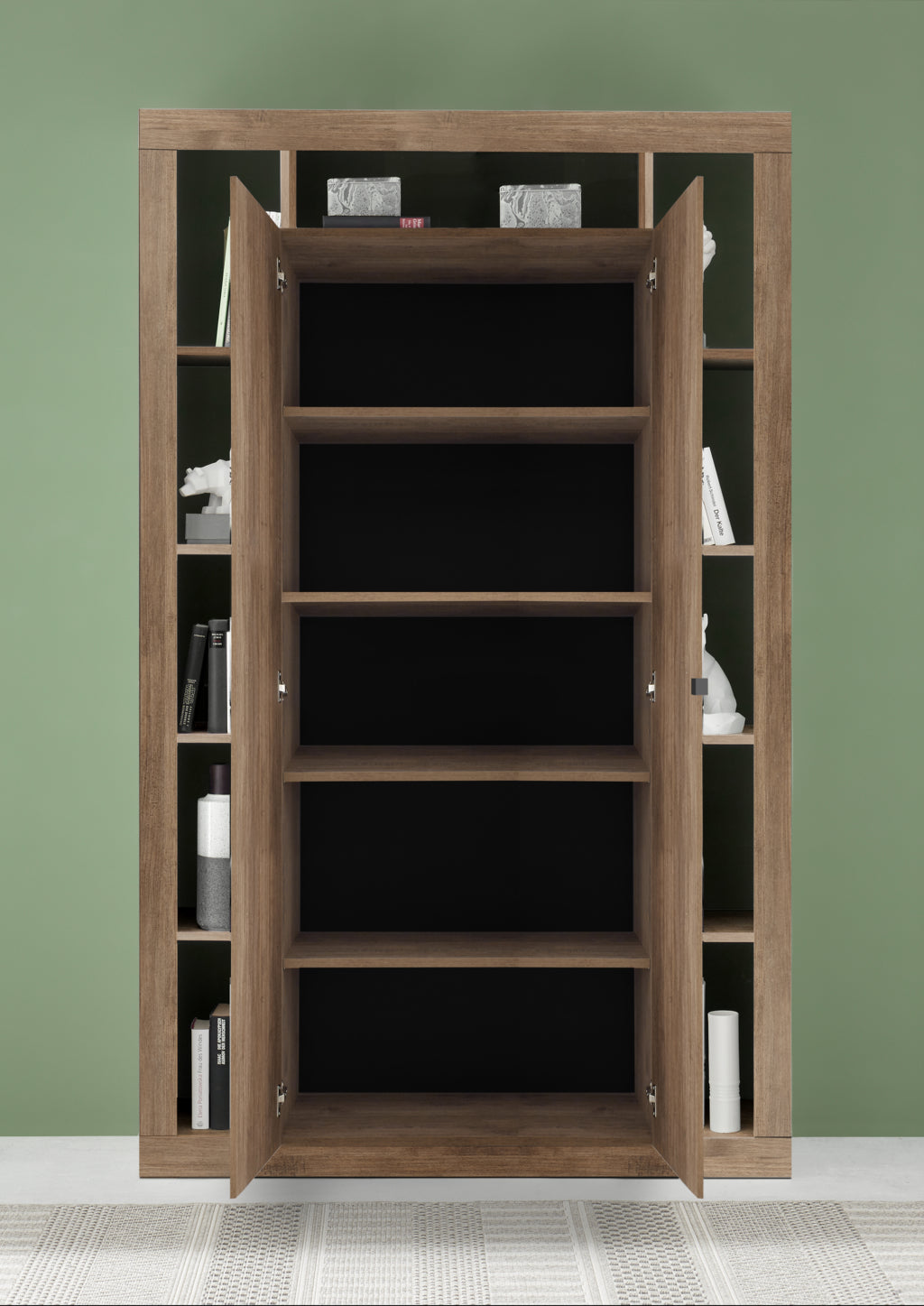 TIAKI sideboard/bookcase 2 doors honey oak
