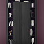 TIAKI Sideboard/Bücherregal aus schwarzer Esche, 2 Türen, 130 cm