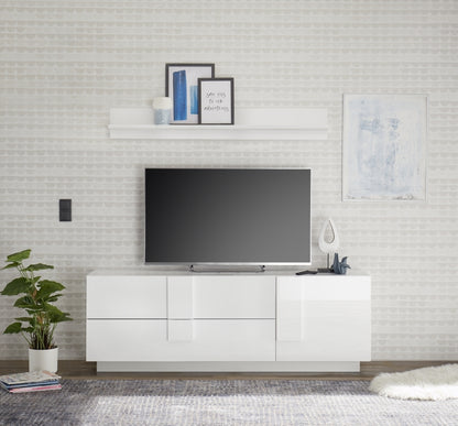 LOMPAT TV stand white 180cm 1 door