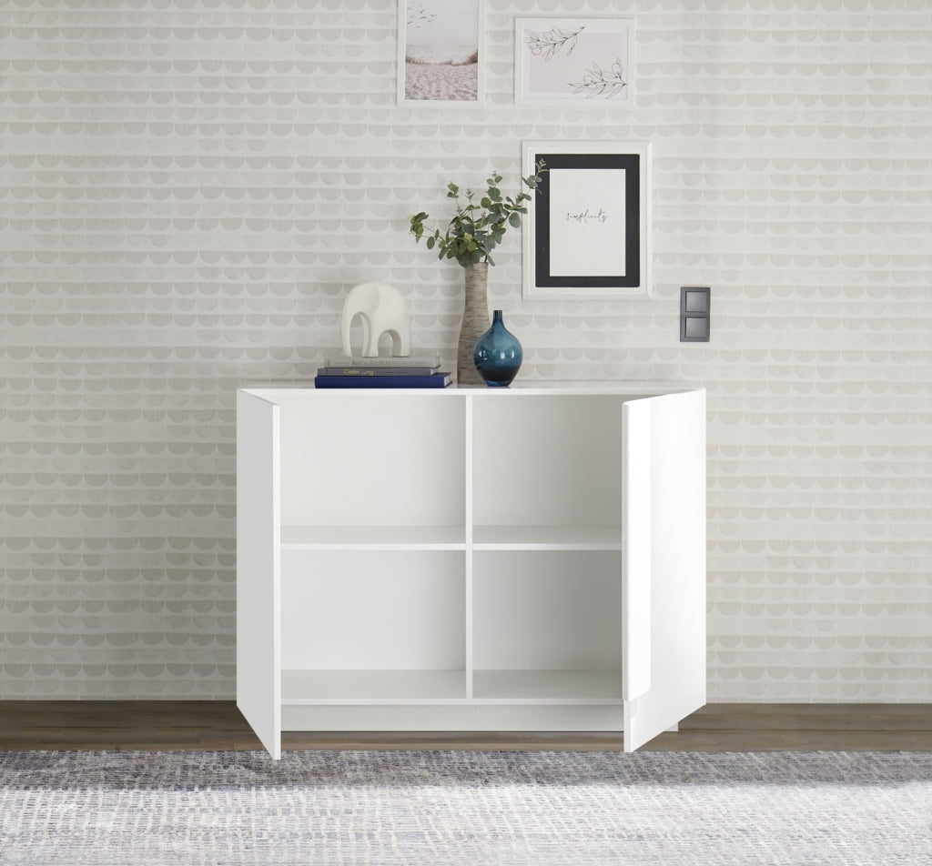 LOMPAT Sideboard weiß 120cm 2 Türen
