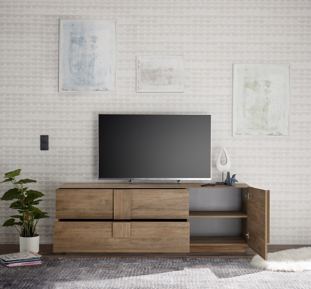 Porta TV LOMPAT rovere miele 180cm 1 anta