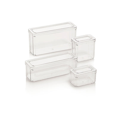 Set 4 contenitori con coperchio KIN
