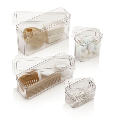 Set 4 contenitori con coperchio KIN