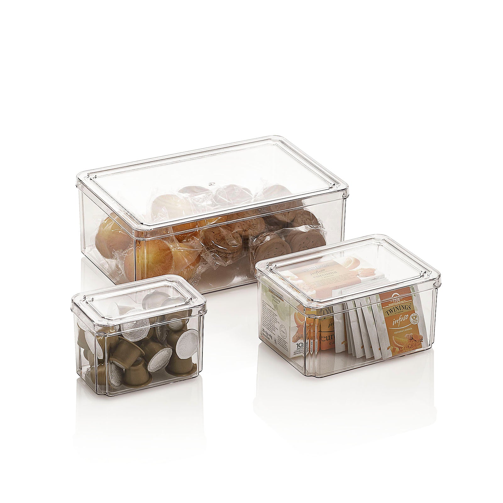 Set mit 3 SHIWU-Behältern mit Deckel