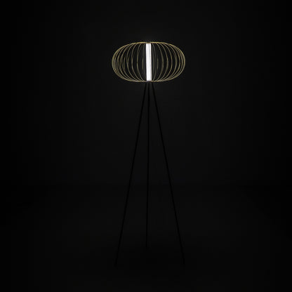 BEATRICE LED-Stehleuchte aus Messing