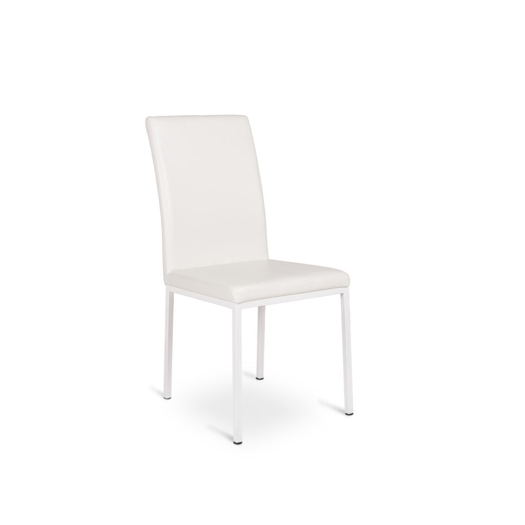 Set mit 2 weißen ELISA-Stühlen