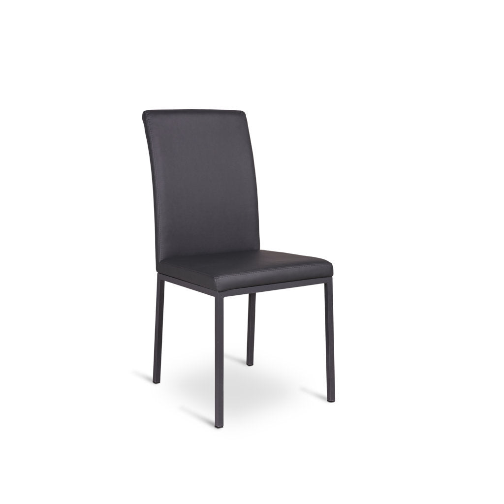 Set of 2 dark gray ELISA chairs
