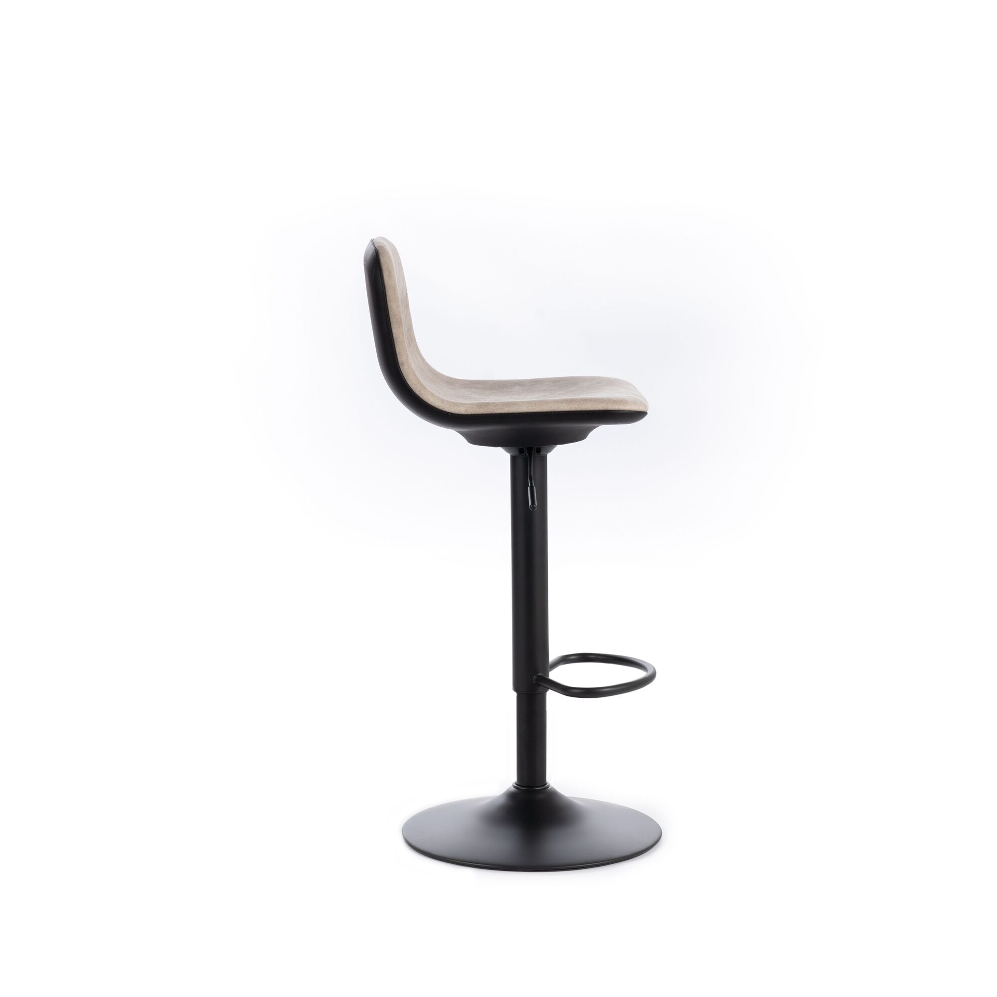 Set mit 2 beigefarbenen ALYS-Hockern