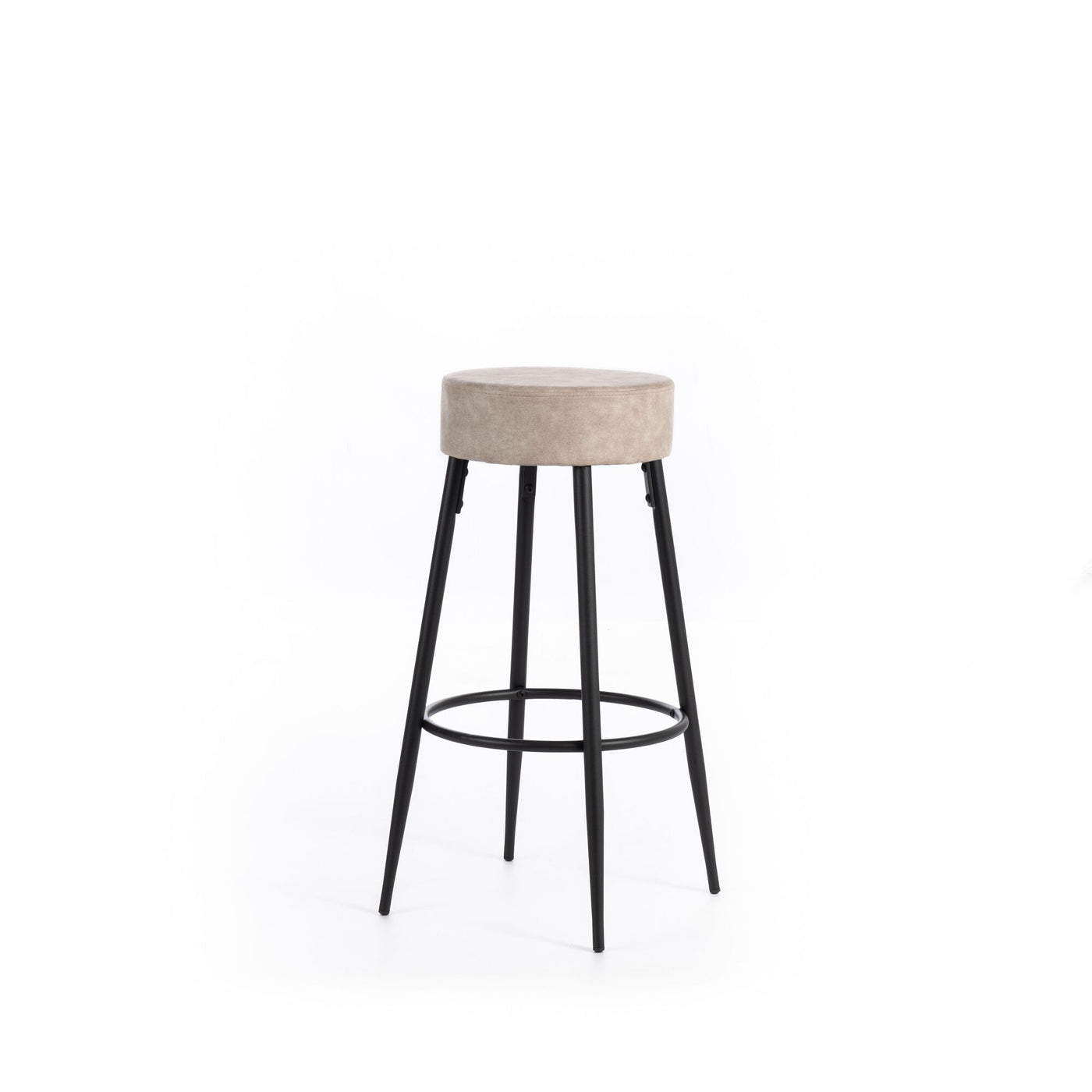 Set of 2 beige LAURENT stools