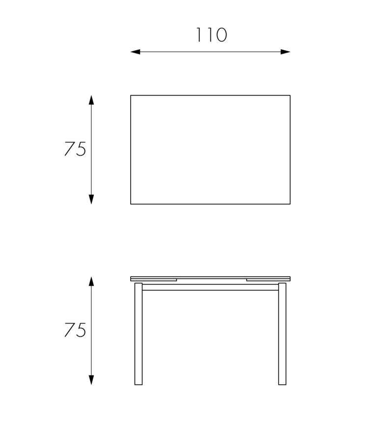 MARTIN extendable table white