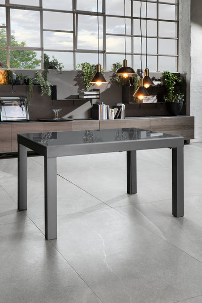 HUBLI extendable table in grey