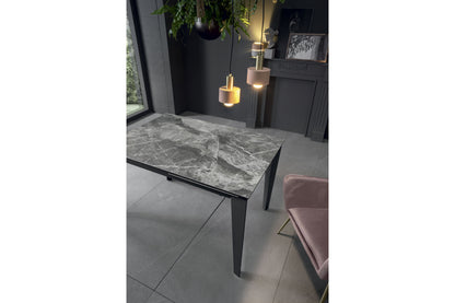 PUAKO extendable table in gray marble