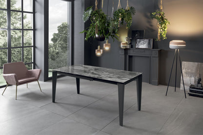 PUAKO extendable table in gray marble