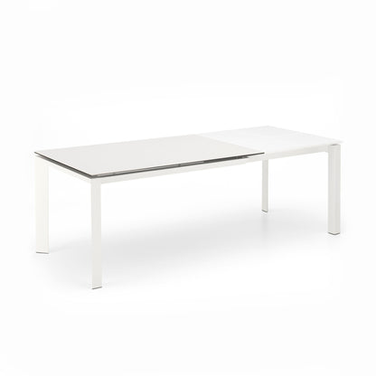 CYDRAN extendable table in white marble