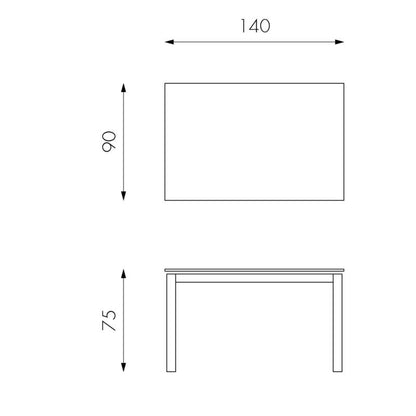 CYDRAN extendable table in white marble