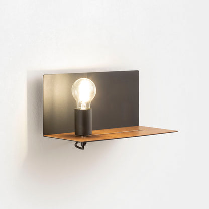 INEZ schwarze Wandleuchte mit USB