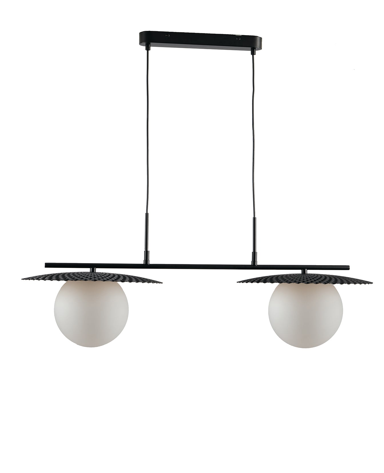 Lampadario BOSHI nero 2 lampadine