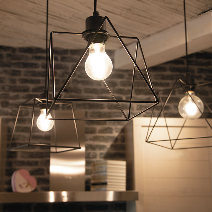 NULKI black 6-light chandelier