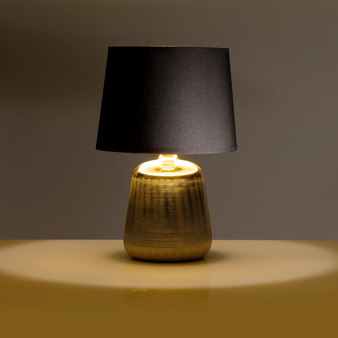 Tischlampe JAMBI gold/schwarz
