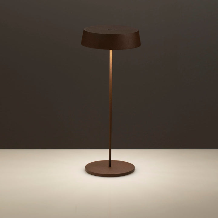 Rechargeable BISTROT corten table lamp