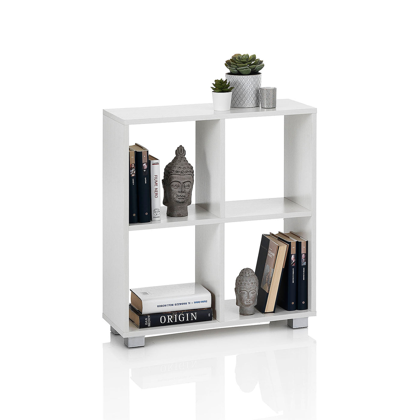 Nordic white SURY bookcase