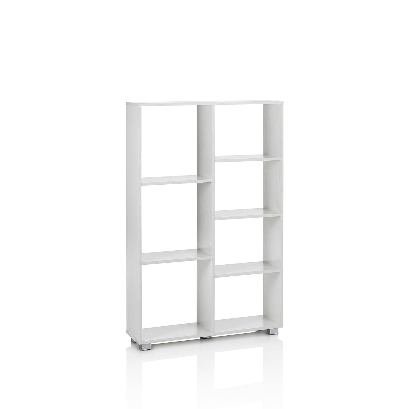 Nordic white RUDY bookcase