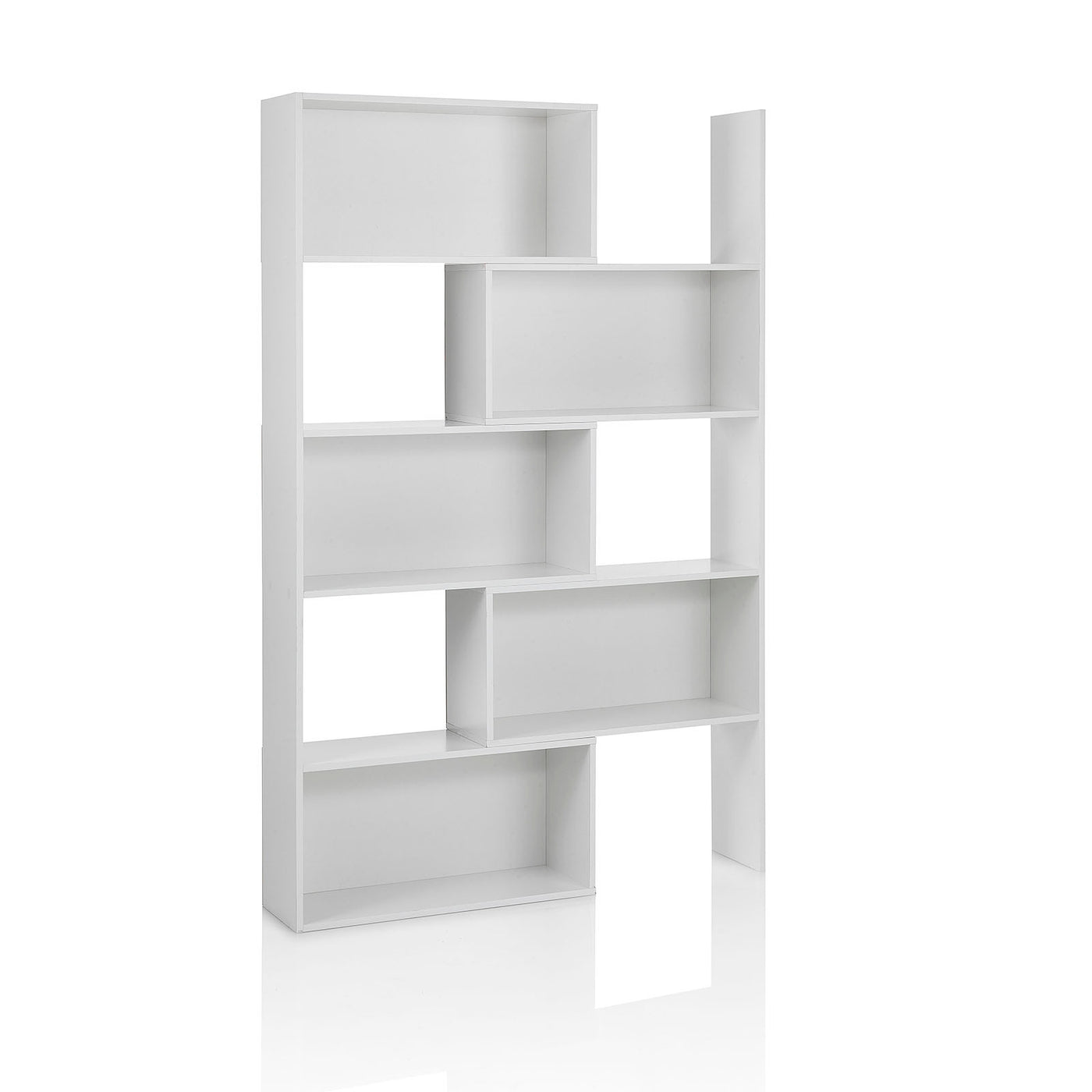 Nordic white NORMA extendable bookcase