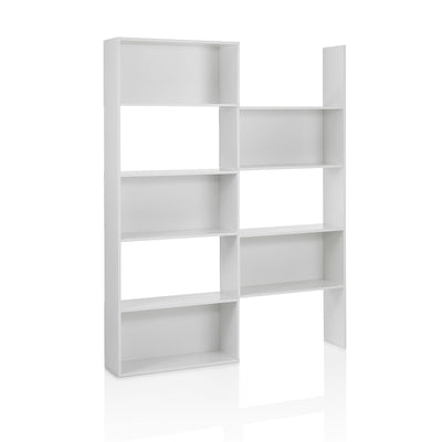Nordic white NORMA extendable bookcase