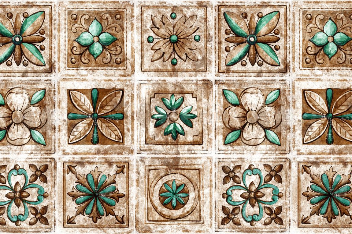 Passatoia in vinile MAIOLICA 4 150cm