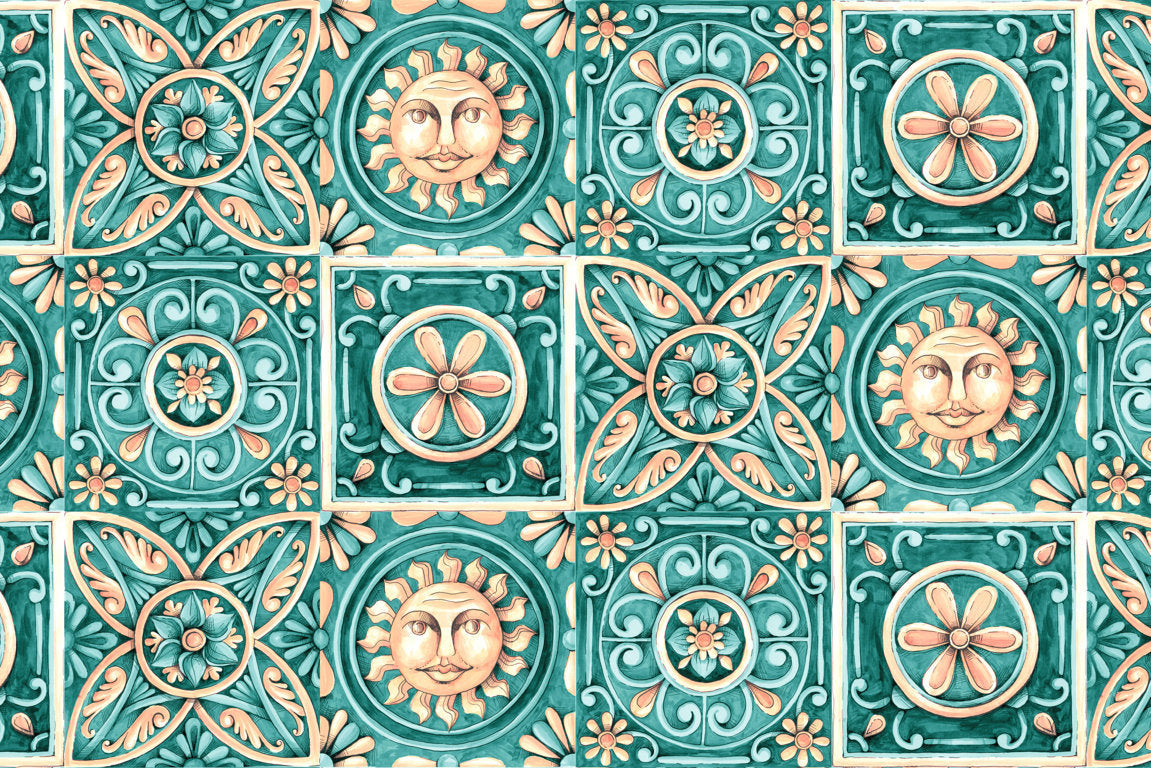 Passatoia in vinile MAIOLICA 5 300cm
