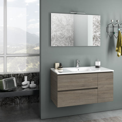 Composizione 4 pezzi FLAM rovere cenere